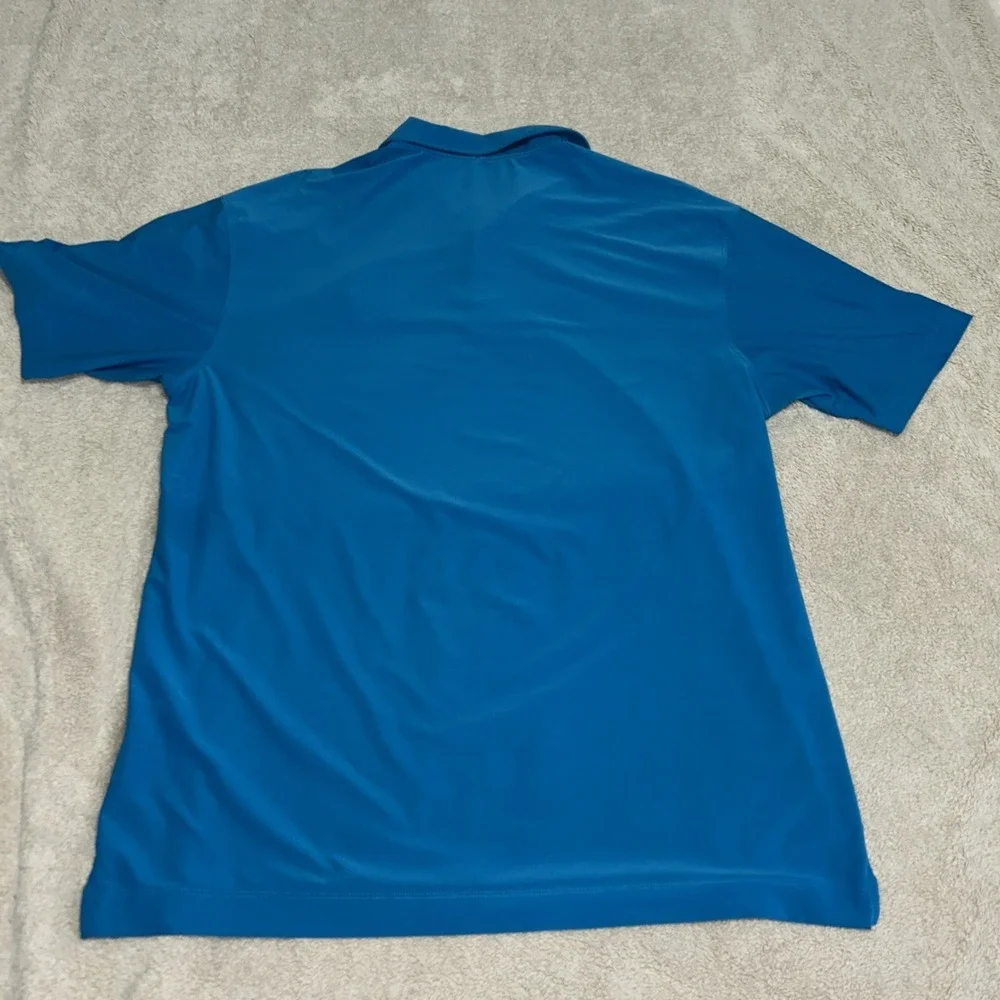 Nike Performance Golf Polo Mens Medium Short‎ Sleeve  Blue Dri-Fit Casual